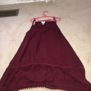 Burgundy dress